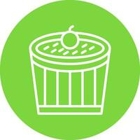 Creme Brulee Vector Icon Design