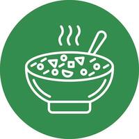 Minestrone Soup Vector Icon Design