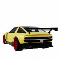 Super-carro isolado 3d png