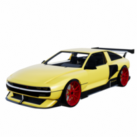 Supercar isolated 3d png