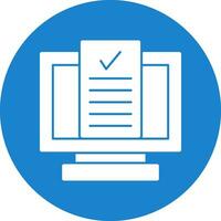 Desktop Computer Vector Icon Design