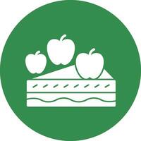 manzana crujiente vector icono diseño