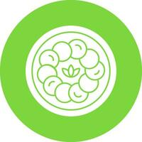 Caprese Salad Vector Icon Design