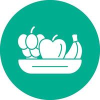 Fruit Salad Vector Icon Design