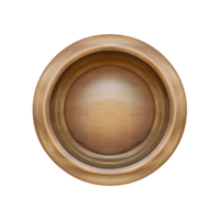 Wooden board round no background png