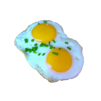 Fried egg with scallion png