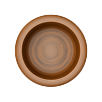 Wooden board round no background png