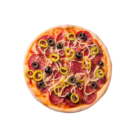 Pepperoni pizza no background png