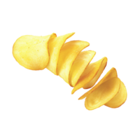 Potato chips no background png