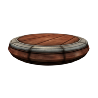 Wooden podium 3d object png