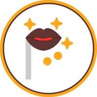 Lip Mask Vector Icon Design