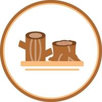 Logs Vector Icon Design