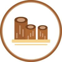 Log Vector Icon Design