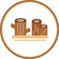 Logs Vector Icon Design