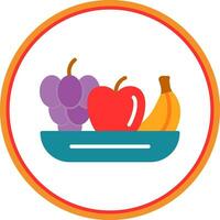 Fruta ensalada vector icono diseño