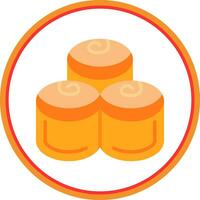 Cinnamon Rolls Vector Icon Design