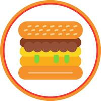 Margherita Sandwich Vector Icon Design