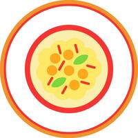 Vegetable Curry Vector Icon Design