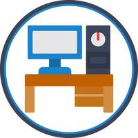 Desktop pc Vector Icon Design