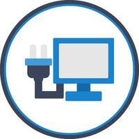 Lcd Plug Vector Icon Design