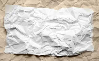 photo white crumpled paper texture background design space white tone