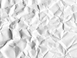 photo white crumpled paper texture background design space white tone