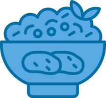 Mashed Potatoes Vector Icon Design