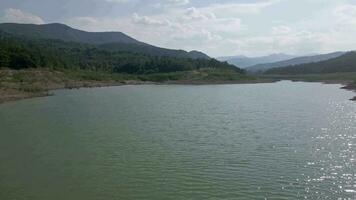 Artificial lake Mignano dam video