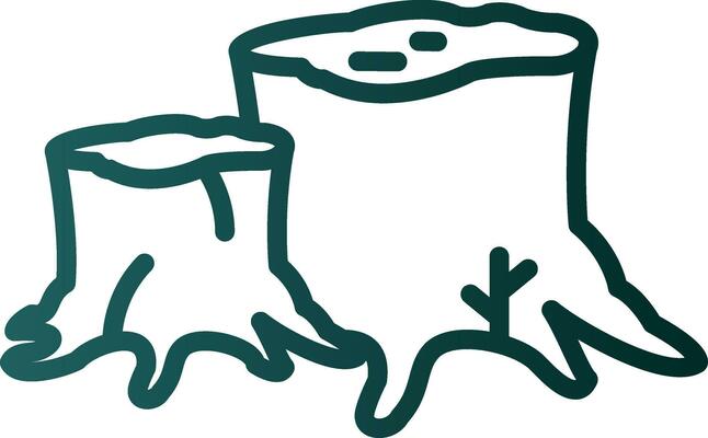 Stump Vector Icon Design