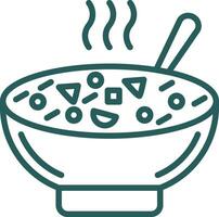 Minestrone Soup Vector Icon Design