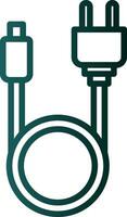 Search Cable Vector Icon Design