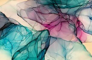 Colorful alcohol ink abstract background photo