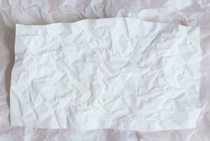 photo white crumpled paper texture background design space white tone