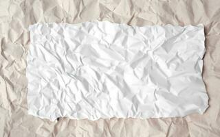 photo white crumpled paper texture background design space white tone