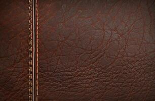 Brown leather texture background photo