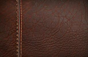 Brown leather texture background photo