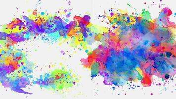 vector abstract background with a colourful watercolour splatter design photo