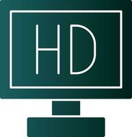 Video display Vector Icon Design