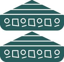 Chicken Quesadilla Vector Icon Design