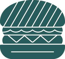 Tofu Burger Vector Icon Design