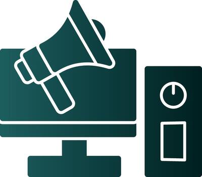 diseño de icono de vector de computadora