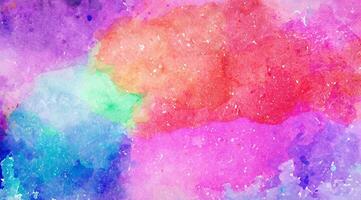 Abstract colorful watercolor for background photo