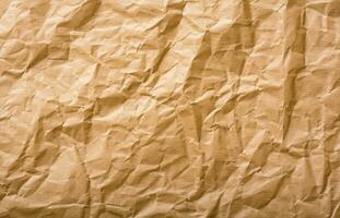 Photo view of crinkled paper texture background