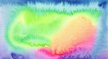 Abstract colorful watercolor for background photo