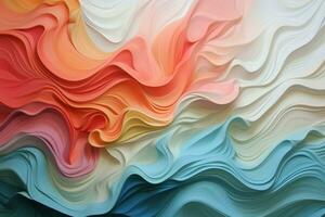 Vibrant paper abstract background. Generate Ai photo