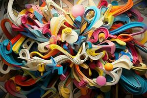 Expressive paper abstract background. Generate Ai photo