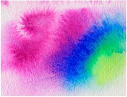 Abstract colorful watercolor for background photo