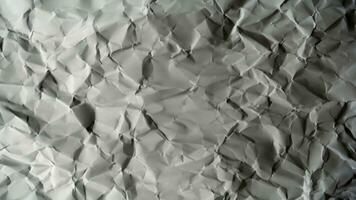 Crumpled white paper photo