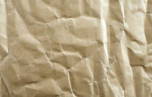 Photo view of crinkled paper texture background