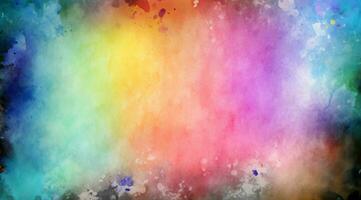 Abstract colorful watercolor background photo